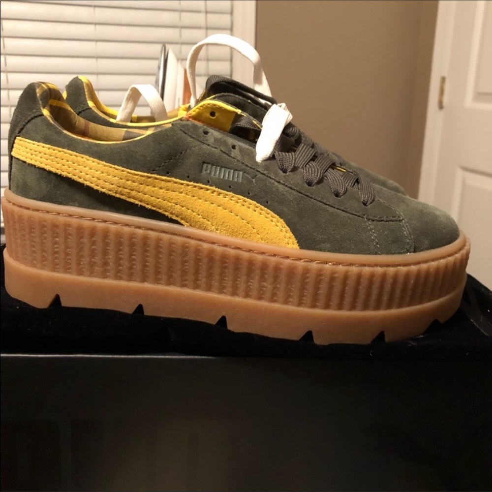 FENTY Puma/Rihanna Olive Green Suede Gum Bottom